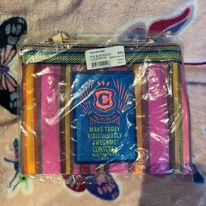 Colorful Striped Pouch